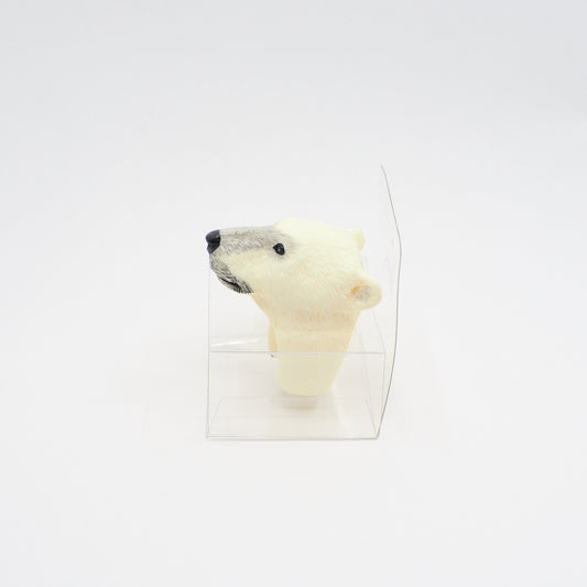 動物雕刻戒指 - 北極熊