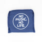NO MUSIC NO LIFE 收納環保袋 - 藍