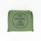 NO MUSIC NO LIFE 收納環保袋 - 綠